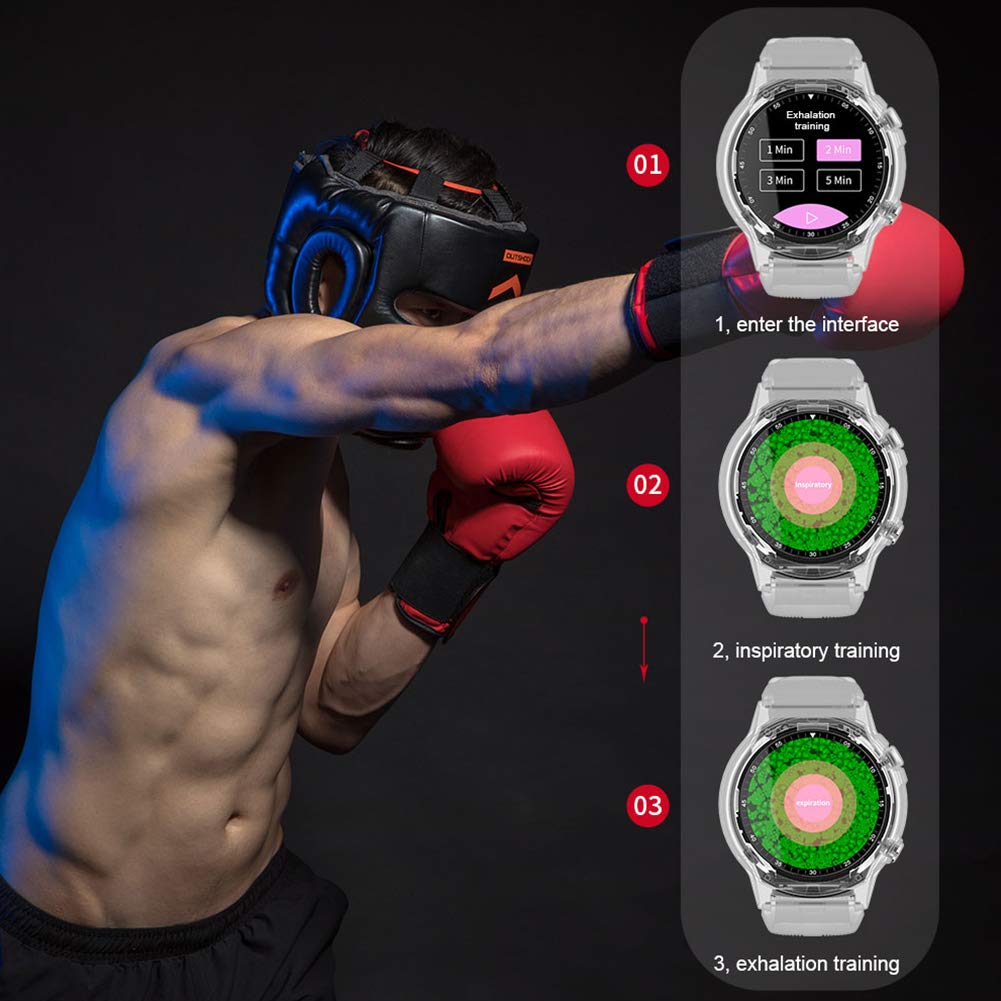 Sport Smart Watch Bluetooth Fitness Orologio da Polso con cardiofrequenzimetro/Monitor del Sonno Contapassi Impermeabile Cronometro Calorie Messaggio Avviso di Chiamata per Android iOS