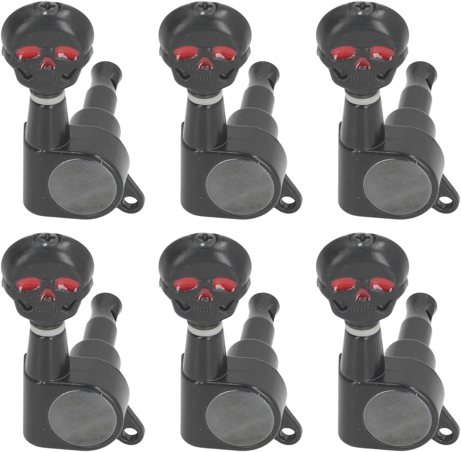 Skull Guitar Tuning Pegs, Metal Machine Heads Tuners, Electric Acoustic Guitar Tuners, Replacement Parts for Guitar Repair & Maintenance