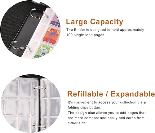 Miniatura 4 de MZZNX Soporte para carpetas de 495 bolsillos para tarjetas Amiibo de Animal Crossing Mini Amiibo de 13 x 1 pulgada ACNH NFC Tag Game Mini Card fruta