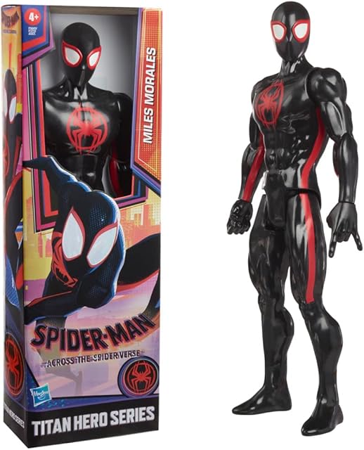 Hasbro Marvel Spider-Man Miles Morales Toy, 30-cm-Scale Spider-Man: Across the Spider-Verse Figure for Kids Ages 4 and Up, Multicolor (F5643)
