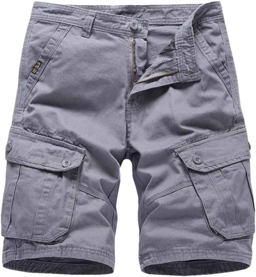 Men's Cargo Cotton Casual Outdoor Short-Pants Militar Style Climbing Hiking Shorts