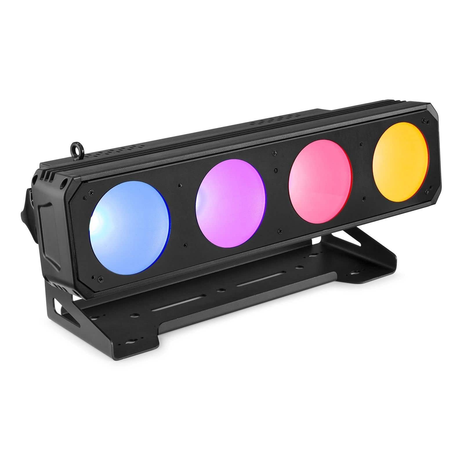 BeamZ Pro LUCID 2.4 - LED Bar 4 x 30 Watt COB RGBW, DMX, LED-Lichttechnik, Lichtleiste Profi, Washer, Master Slave, Luftkühler, Pixel Lichtbar, Bühnen, Eventtechnik