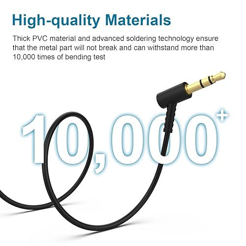 Miniatura 4 de Bose - Cable de extensión de auriculares compatible con auriculares Bose QC45, QC35 II, QC35, QC25, NC700, cable de audio estéreo macho a hembra de