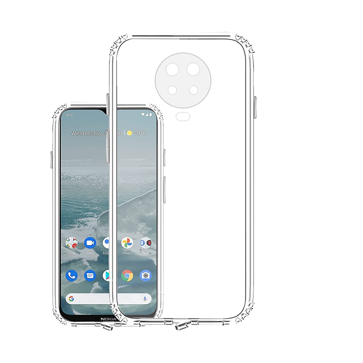 AA19® Ultra Thin Mobile Back Case Cover for Nokia G20 (Soft Silicon Transparent) (B0BGQDJ8T3) Amazon Price History, Amazon Price Tracker