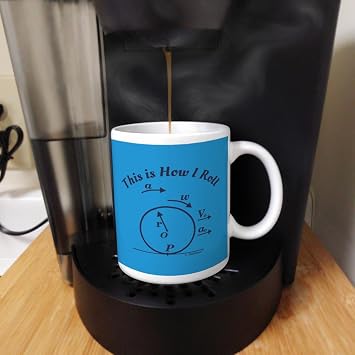 Science Nerd Gifts This is How I Roll Physics Geek Engineer Gift 11oz Ceramic Coffee Mug with Handle