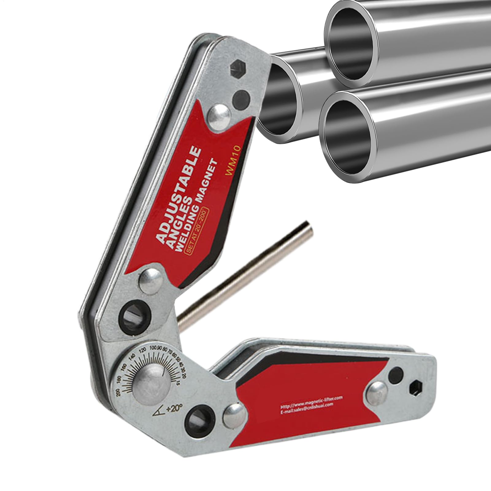 Posicionador de soldadura magnética - posicionamiento y fijación, abrazadera de soldadura para posicionamiento | Accesorio ajustable para metalurgia, soldadura, taller y garaje