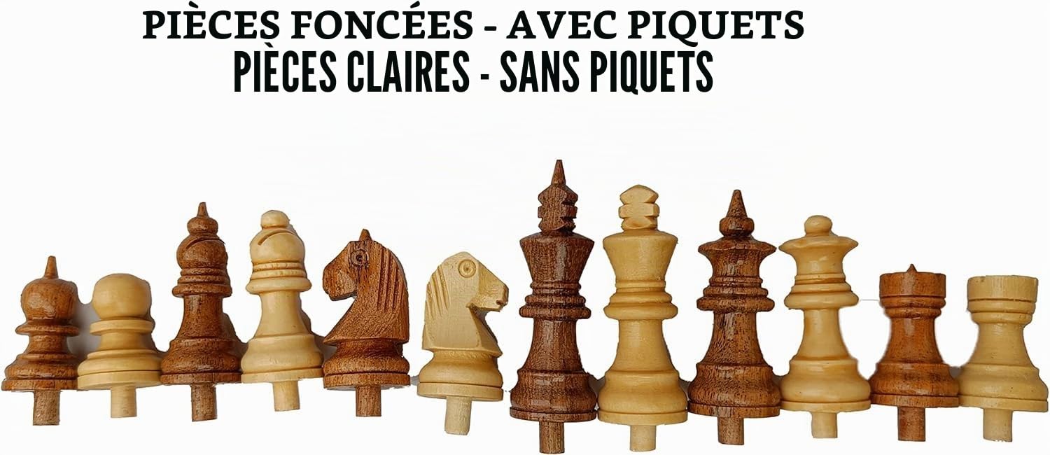 Échiquier en palissandre pour aveugles et malvoyants, échiquier de voyage pliable en bois de 25,5 cm avec pièces perforées, jeu d'échecs tactile surélevé accessible pour adultes malvoyants
