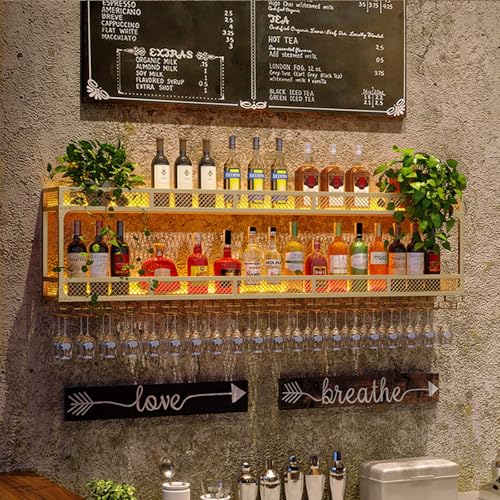 Casier à vin mural LED idéal pour animer vos soirées bar et sublimer la cuisine