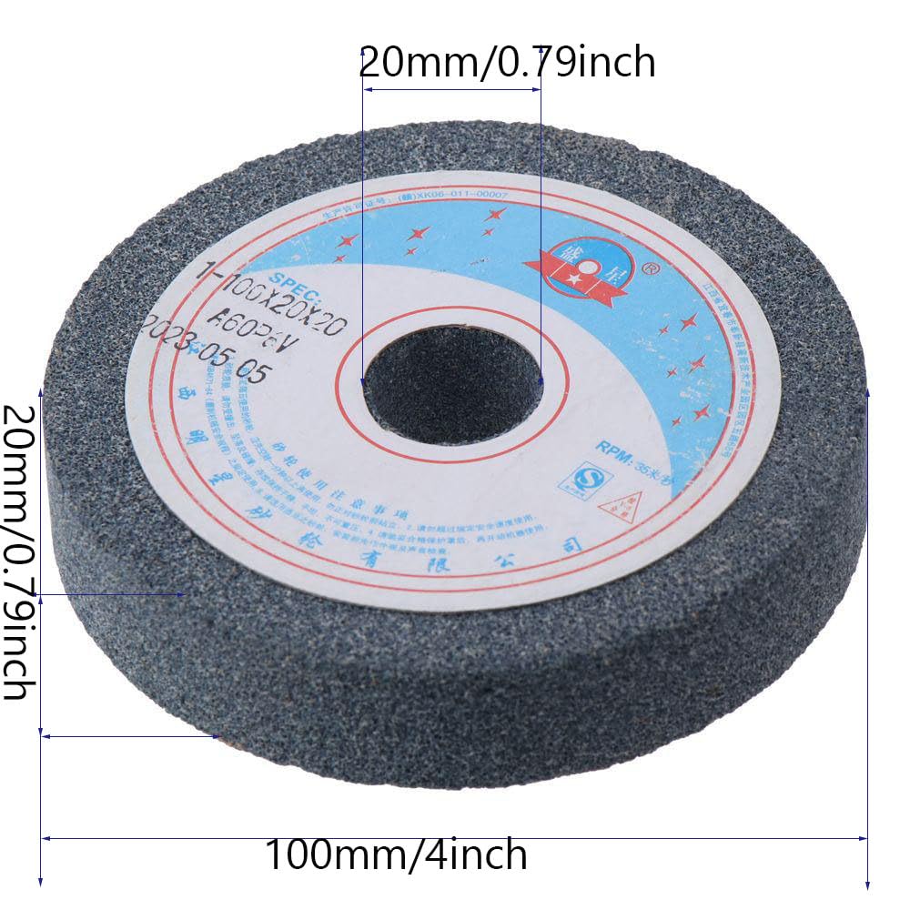 10,2 cm große Schleifbockscheiben, Aluminiumoxid, Körnung 60, Keramikwerkzeuge für Schleifmaschinen, Polieren