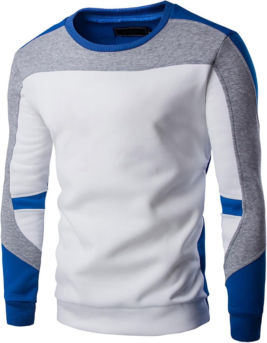 T Shirts for Man Fall Winter Fashion Long Sleeve Crewneck Sweatshirts Causal Loose Pullover Shirt Outdoor Fashion