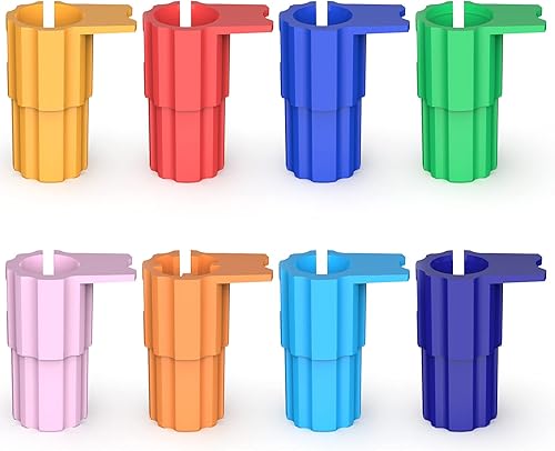 Juego de 8 adaptadores de bolígrafomarcador compatible con Cricut (Explore Air, Air 2, Air 3, y Maker, Maker 3), adaptador de bolígrafo compatible