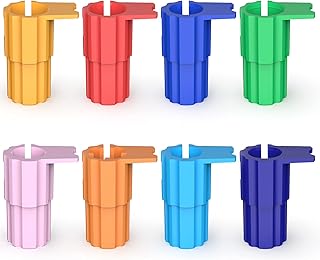 8 Packs Pen/Marker Adapter Set Compatible with Cricut (Explore Air,Air 2,Air 3, and Maker,Maker 3),Pen Adapter Compatible with Sharpie/BIC/Crayola