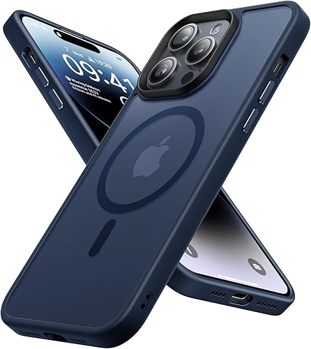 degeca Funda para iPhone 14 Pro Max, protección contra caídas de grado militar, compatible con MagSafe, fuerte magnético a prueba de golpes,