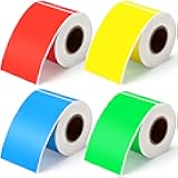 Marspark 1000 Pieces Colored Labels Stickers 3 x 5 Inch Coding Labels Rectangular Colored Sticker Adhesive Color Label Sticker Tags for Inventory Organize, File Classification, Moving Box(Multicolor)