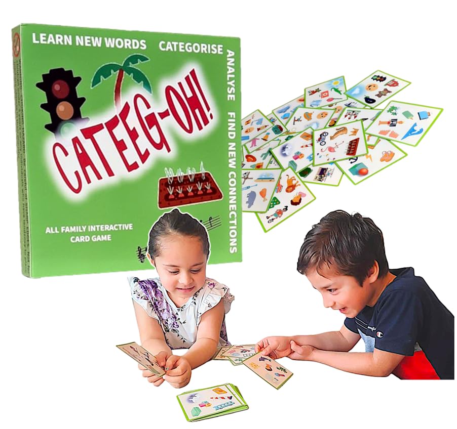 Juegos de Cartas ninos - Juego Des trajetas Familiar Creativo - Niño Niña 4 5 6 7 8 9.. 99 Años - Juguete Educativo Lengua alfabetización Letras - en español