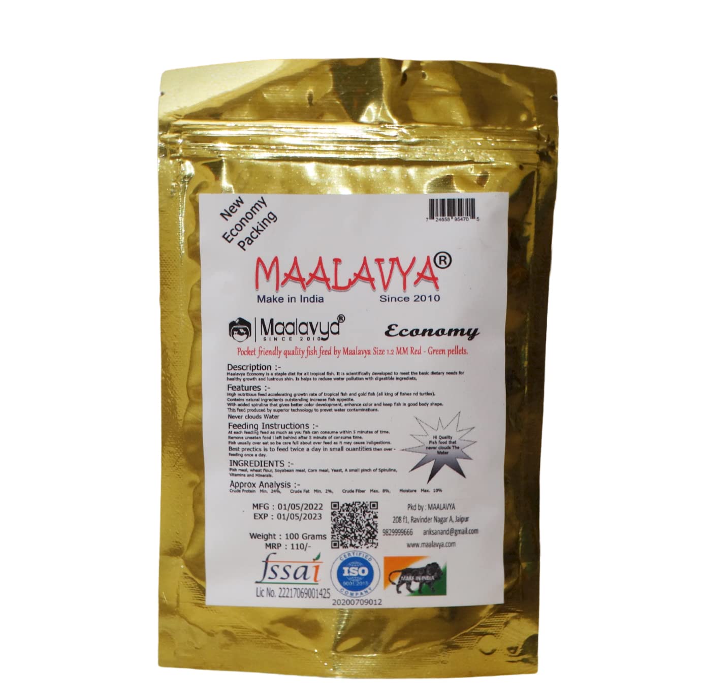Maalavya Economy Pocket Fish Food 100 GM Fish Feed Good Fish Food for Aquarium Fish Food Pellet Small 1.2 MM Fish Aquarium Food Fish Pellet Food Pellet Fish Food Feed 0.1 kg (B0B1QL8MQH) Amazon Price History, Amazon Price Tracker