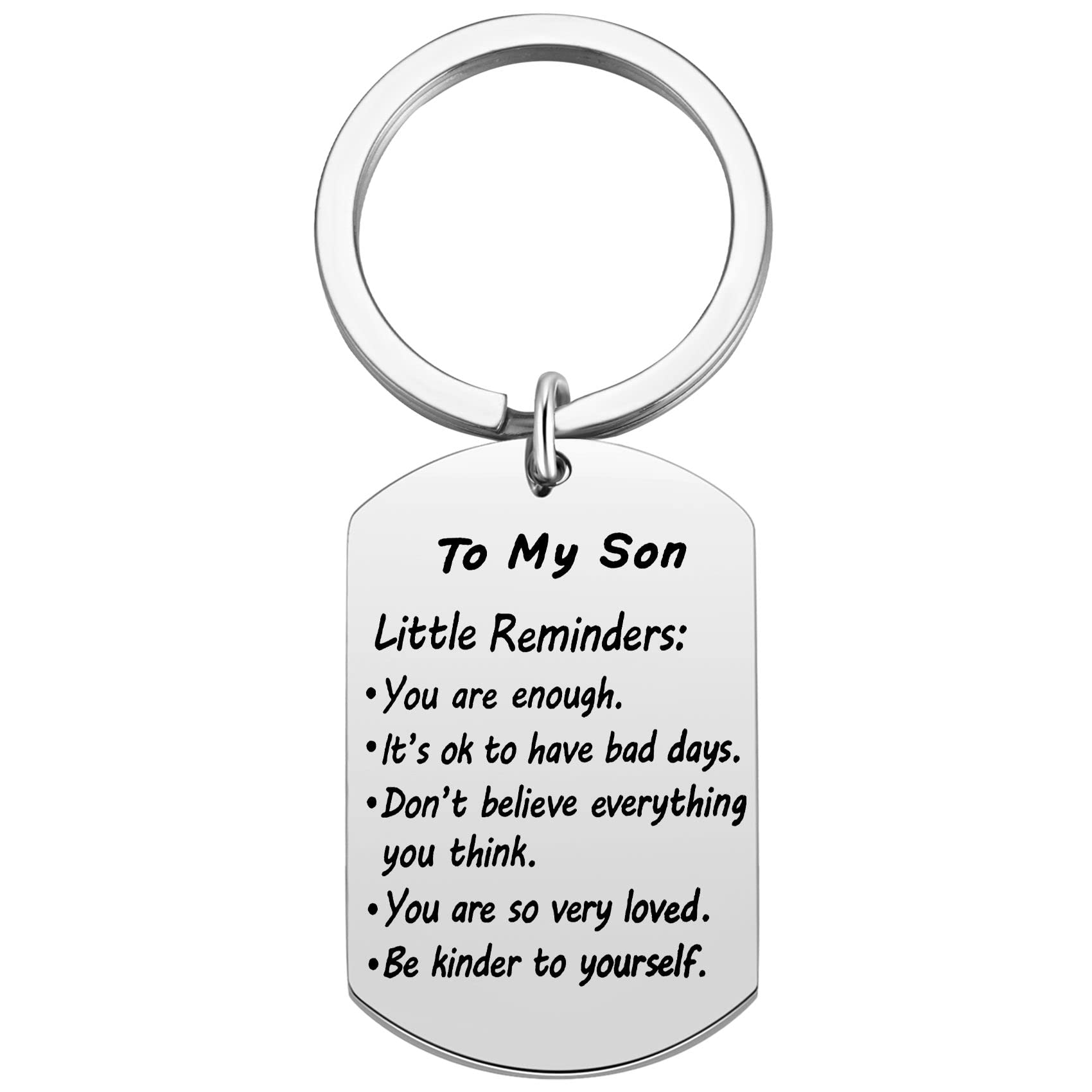 Little Reminders Keychain, Mental Health Gift, You Are Enough Key, Daily Affirmation Inspiration Uplifting Quotes, Self Love