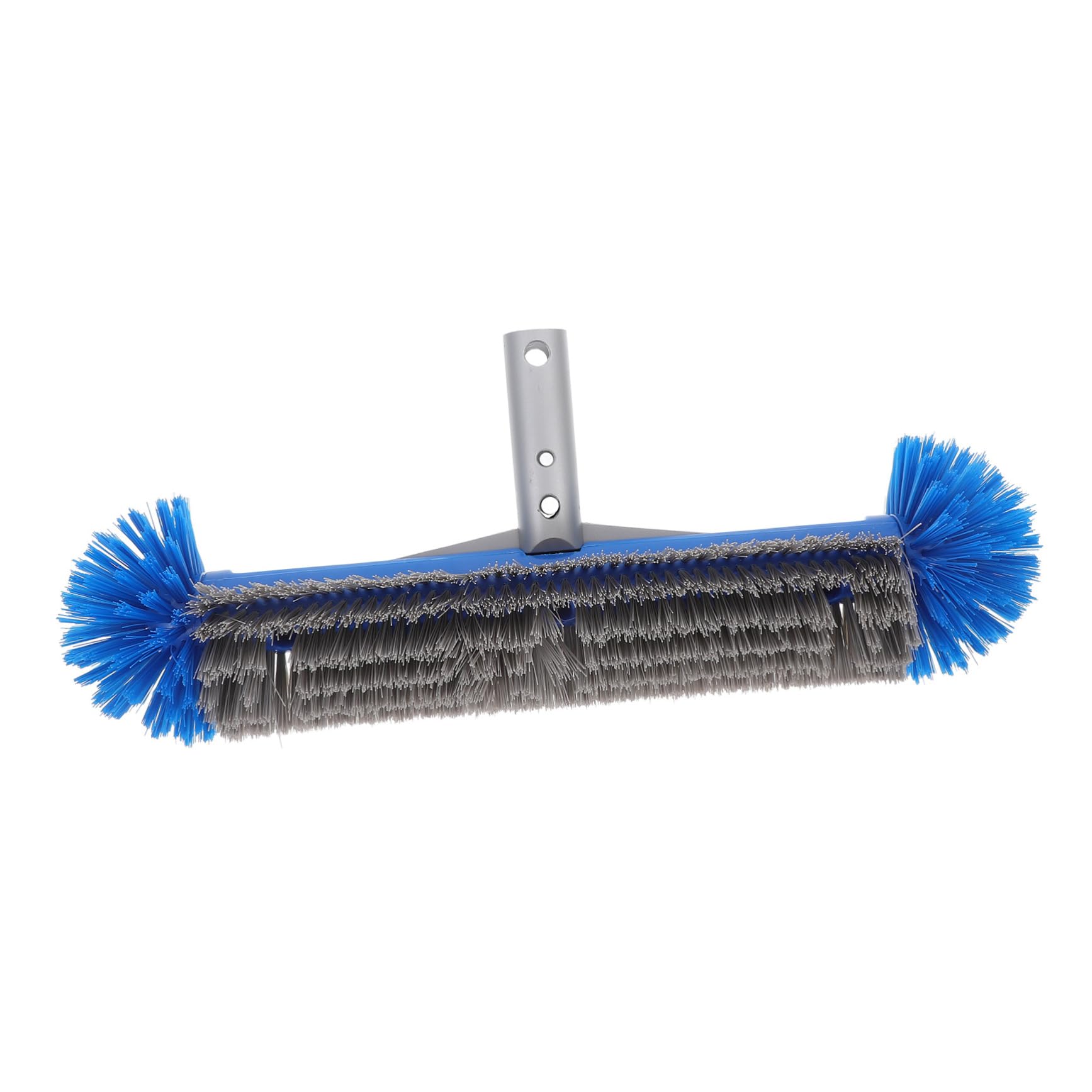 iplusmile Brosse de Piscine Robuste en Nylon et Aluminium avec Manche Ergonomique pour Nettoyage des Murs de Piscine et Camping