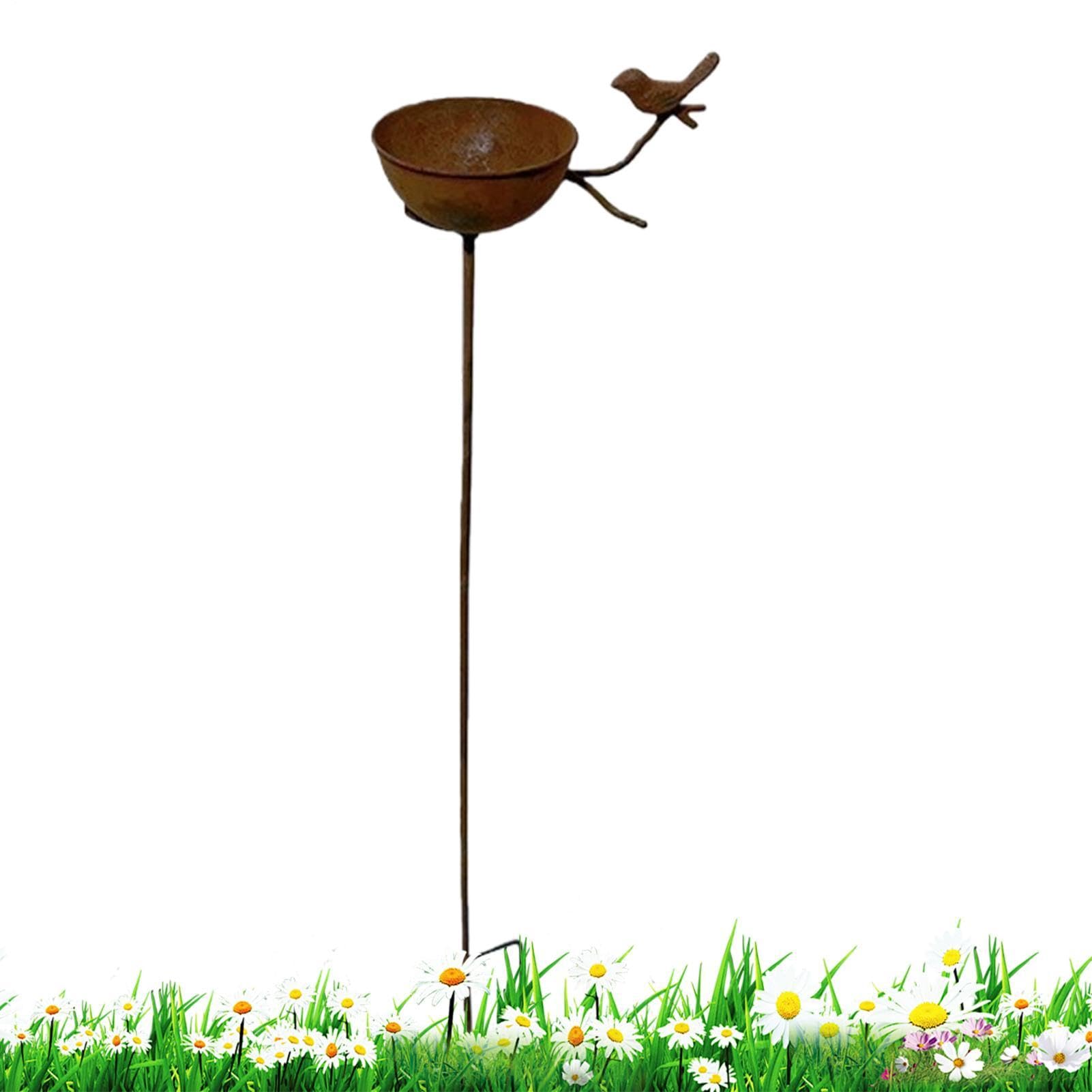 Cuenco de agua para aves de pie ideal para decorar patios y terrazas con estilo rústico