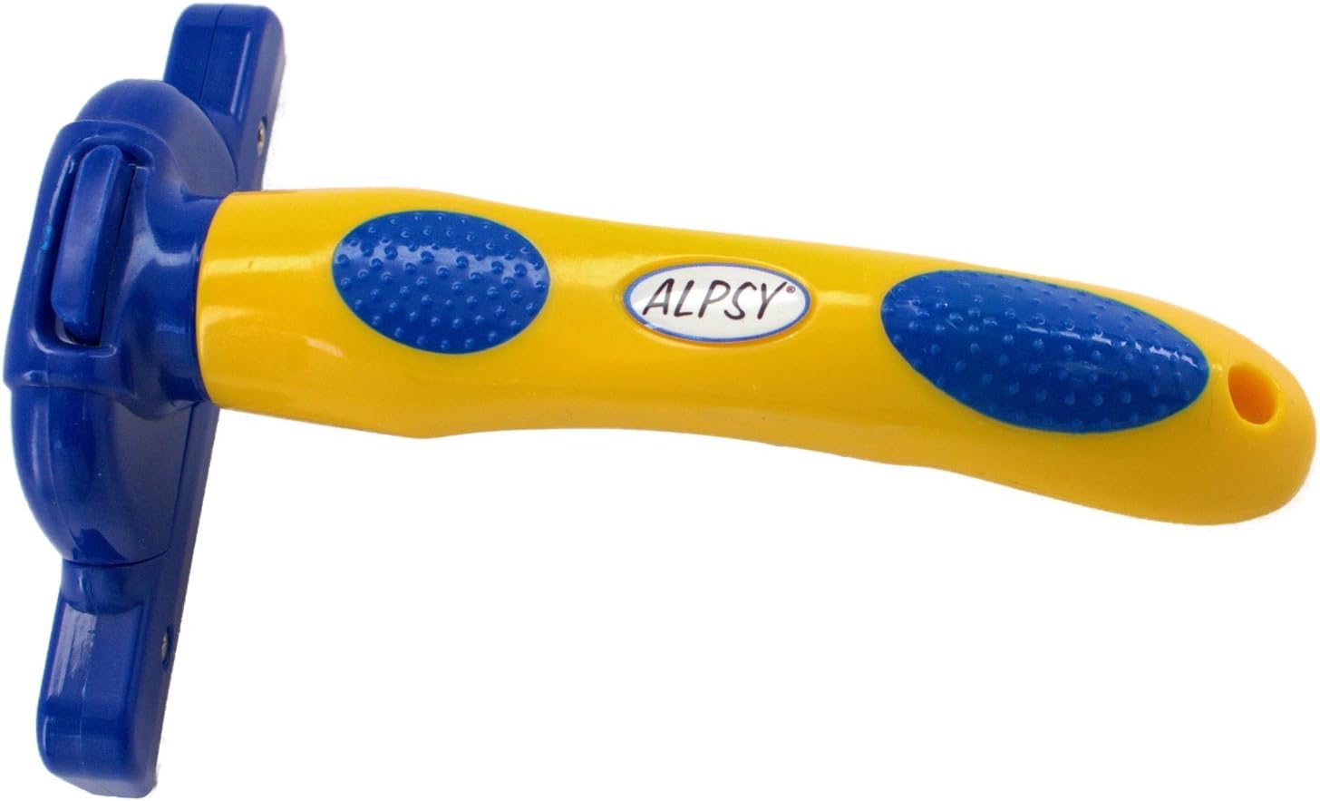 Alpsy DeShedding Pet Grooming Tool Pro for Dogs Cats - Large Size Interchangeable, Detachable Blade with Hair Release Button