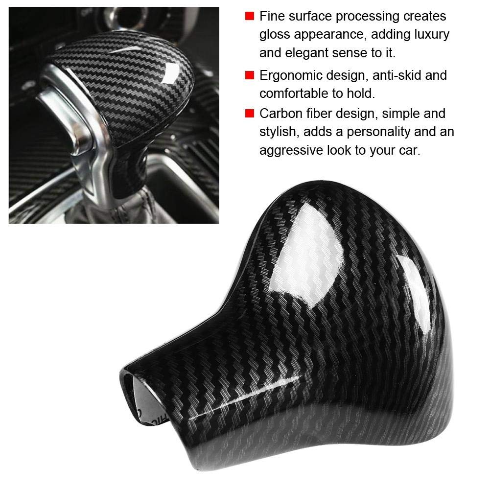 YANER Adatto per copertura pomello del cambio, rivestimento leva cambio ABS per Range Rover Sport per Range Rover Vogue 2005–2013 (modello in fibra di carbonio