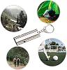 ctricalver 2 piece emergency survival pipe double pipe safety pipes survival pipe with cord and keychain for camping for training pets