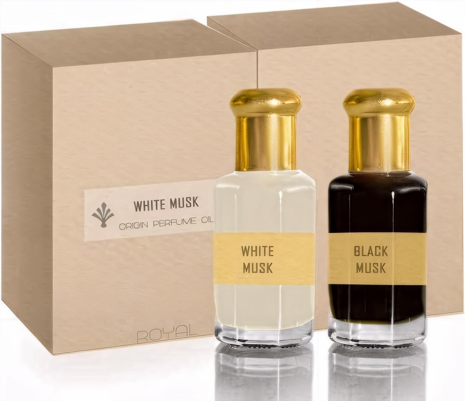 Scent Holiday Musk Collection Tahara and Black Musk Perfume Gift Set for Men Women 12ml 2pcs Long Lasting Alcohol Free Attar