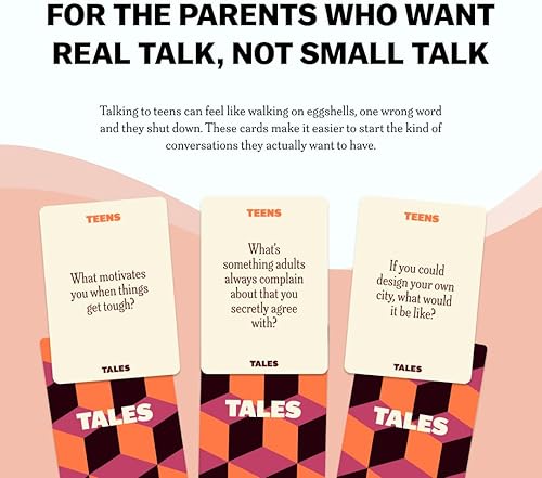 Miniatura 5 de TALES 150 tarjetas de conversación, edición para adolescentes, divertido juego rompehielos para adolescentes, perfecto para fiestas, escuela,