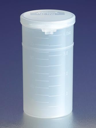 Corning Polypropylene Snap-Seal Wide Mouth Sample Container, Graduated, 45mL Capacity Case of 400