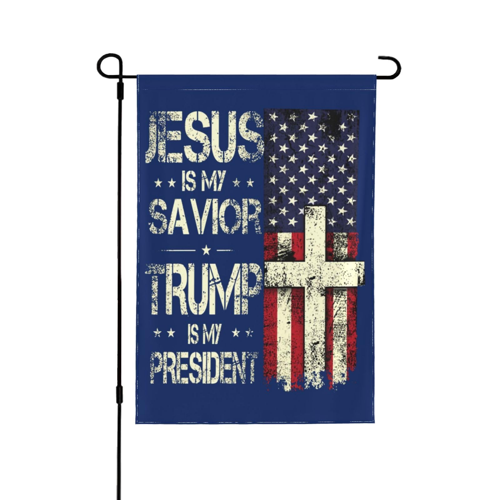 Trump Flag 3x5 "Jesus Is My Savior Trump Is My President" 3x5 Foot Flag - 100D Polyester - TRADEWINDS Jesus 2024 - Foto 7
