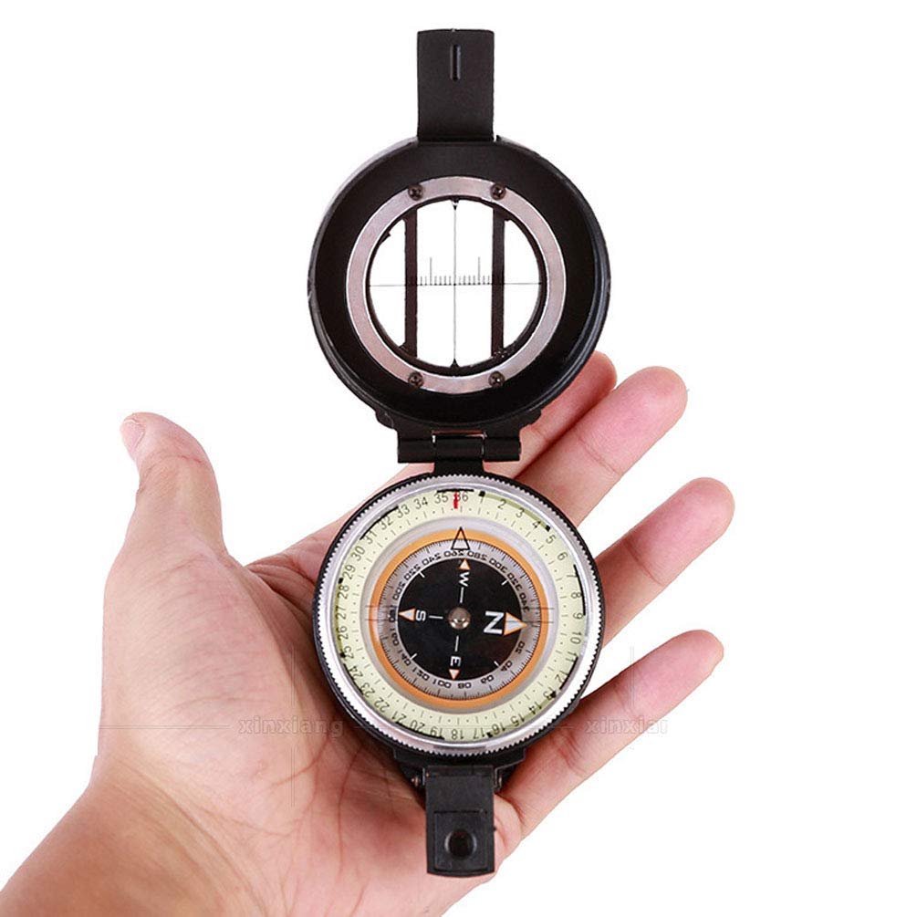 Beau Boussole Portable, Boussole D'équipement de Voyage en Plein Air pour La Randonnée, La Chasse, l'escalade, La Conception Lumineuse Durable
