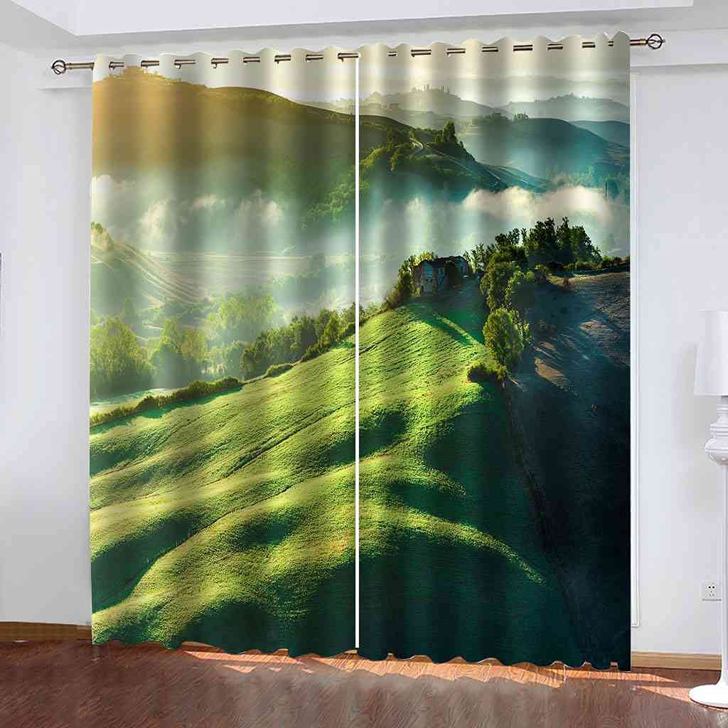 Rideau occultant anti froid grande taille 300x270 cm occultation totale rideaux salon à oeillets