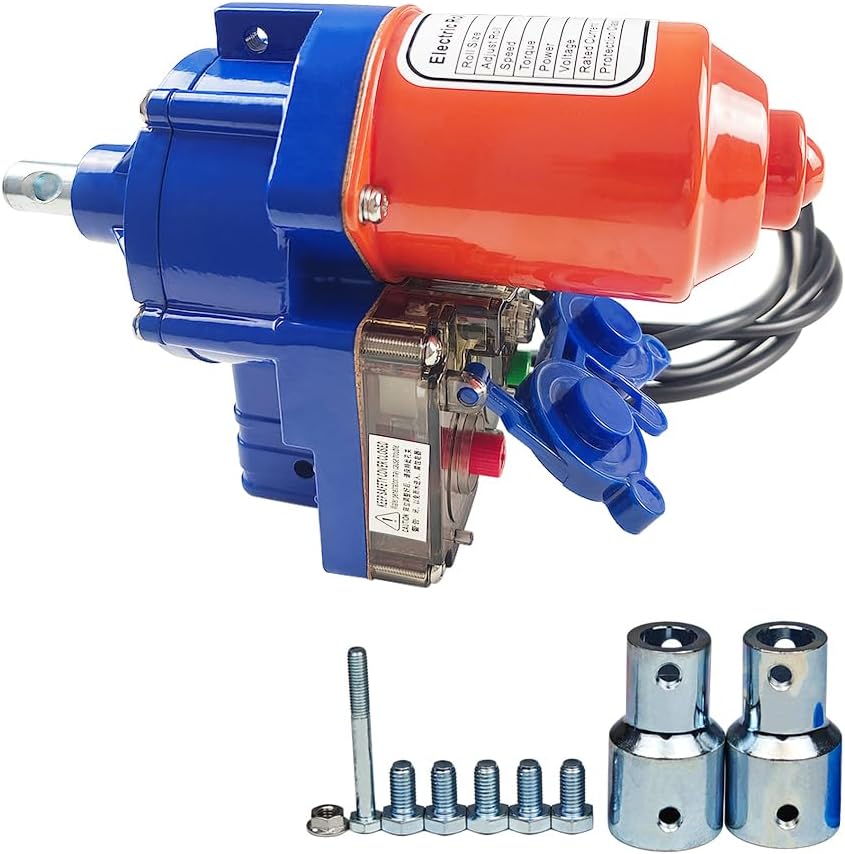 Greenhouse Roll Up Motor for Film Curtain Roller Frame Shed - Greenhouse Sidewall & Roof Ventilation, Maximum Film Length 100m