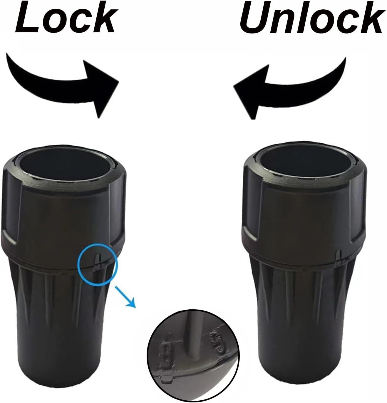 TopHomer 2 Pack DWV9000 Universal Quick Connector, Vacuum Hose Dust Extraction Adapter, 1-1/4-Inch fit for for Dewalt Dust Extractors, Black