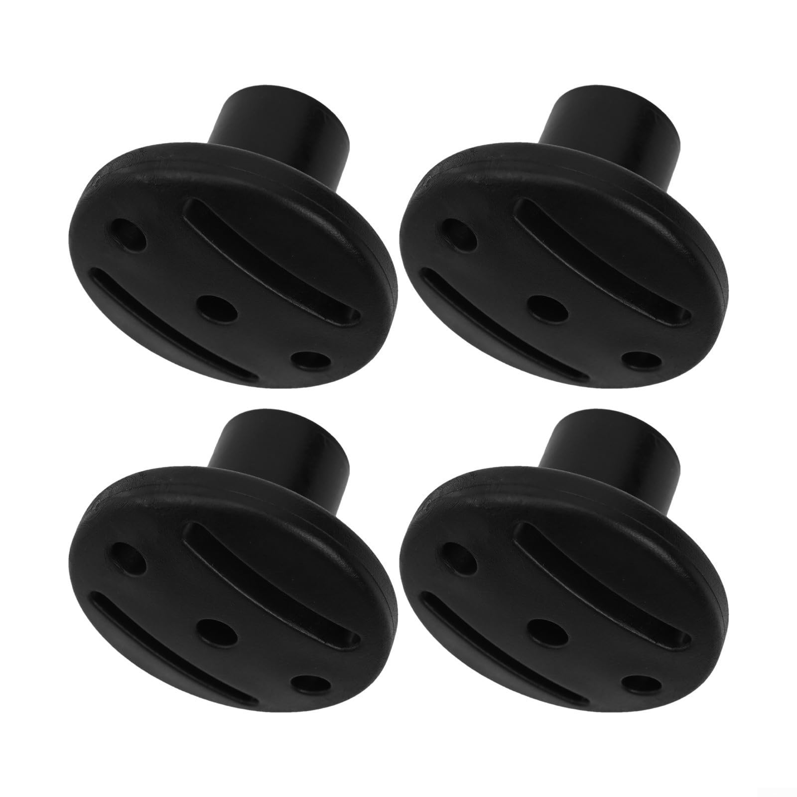 Niceminiwall ABS Tent Pole Cap Set (4 or 10 pcs) – Puncture-Proof, Anti-Rust, Non-Slip Tip Protector for Camping Tents, Canopies, Awning & Boat Cover Poles,(4PCS)