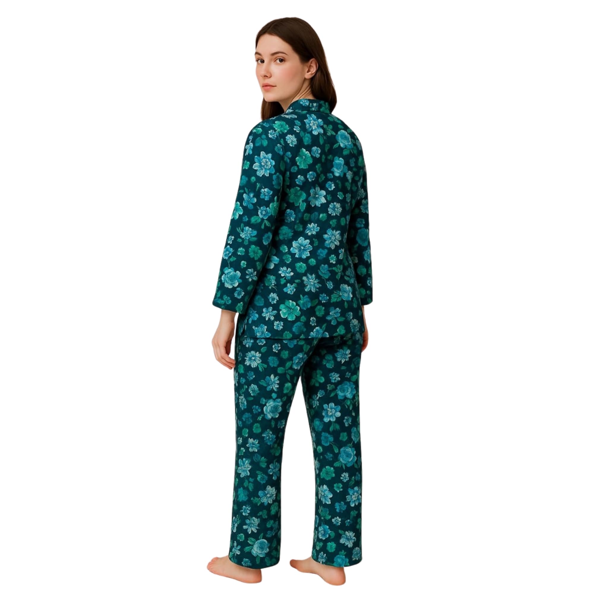 ridaa Women’s Printed Full Length Co-Ord Set | Pack of Two-Piece Set - (Multicolour)-picture-28