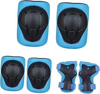 BESPORTBLE 6 Pçs/1 Conjunto Skate Para Crianças Equipamento De Bicicleta Joelheiras Esportivas Para Crianças Joelho Equipamento Para Ciclismo Equipamento De Proteção Proteção Para As Mãos