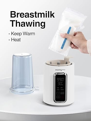 Miniatura 6 de MOMYEASY Calentador de biberones, calentador de biberones rápido de 2 minutos para fórmula de leche materna y alimentos para bebés, calentador de