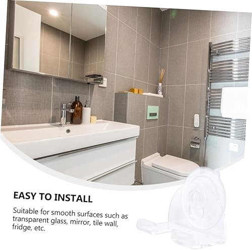 Miniatura 7 de Cabilock 4 piezas de maquinilla de afeitar de baño lufa para hombre Razor Razors para afeitar, montaje en pared, perchero adhesivo para maquinilla