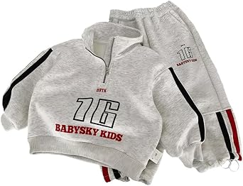 Baby Boys Spring Autumn 2-Piece Sets Sweatshirt+Sports Pants Toddler Casual Clothing Suit