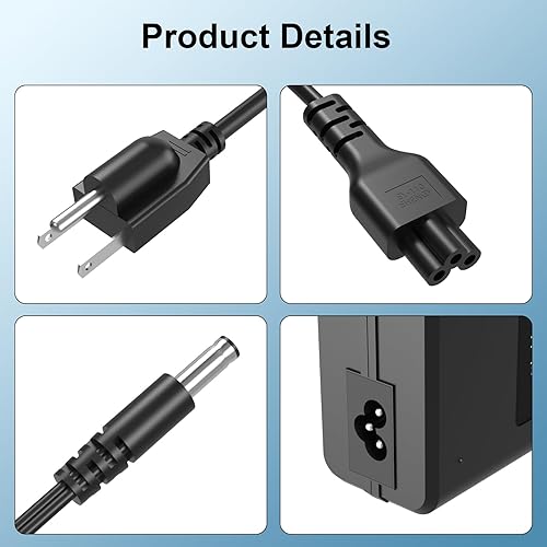 Miniatura 6 de Cargador apto para Hiboy S2 Pro S2 KS4 Pro MAX NEX3 VIFOCUFY 42V UL cable de alimentación para reemplazo Hiboy (solo para modelo de 1 clavija)