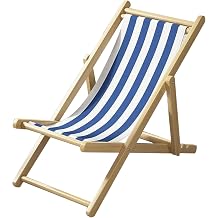 B,Solid Wood Folding Beach Chair 4-Position Reclining Lounge Chair with Adjustable Backrest Portable & Space-Saving for Outdoor Patio, Balcony, Bedroom, Camping,