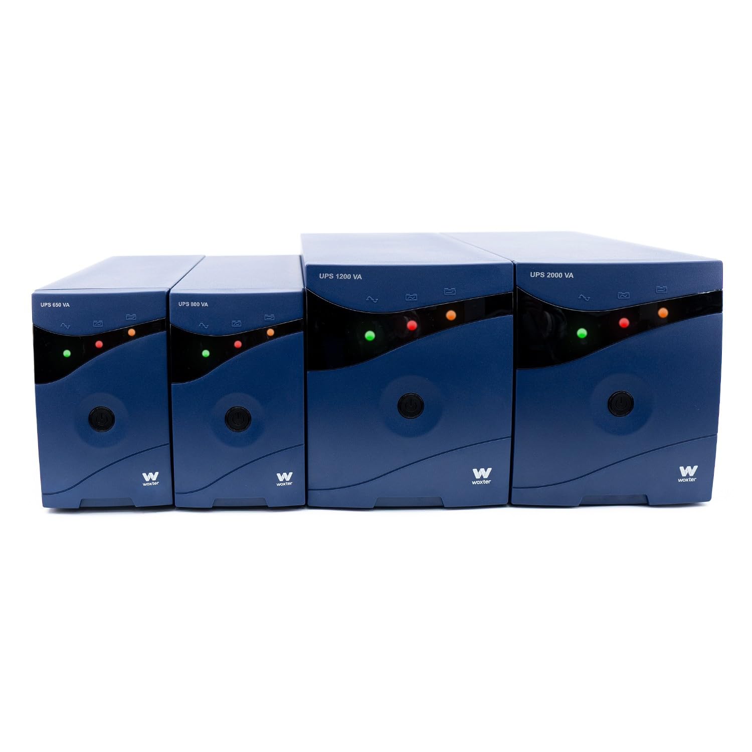 Woxter UPS 2000 VA - Sistema de alimentación ininterrumpida (SAI)(2000VA/1200 Watts, Autonomía Aprox 20-30 Minutos), Color Azul