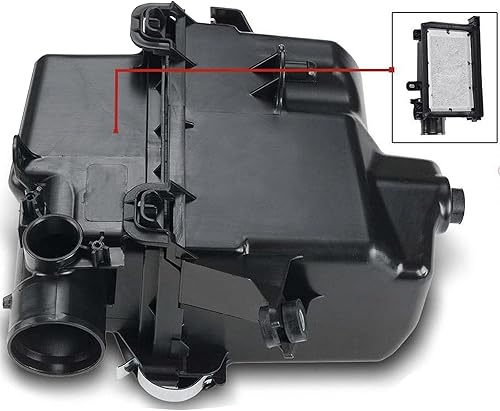 A-Premium Carcasa de la caja del filtro de aire del motor con abrazaderas compatible con DOHC, 4 cilindros 1.5 L compatible con Toyota Prius C