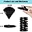 8 Pcs Cotton Powder Puff Face,JASSINS Triangle super soft Both dry and wet Makeup Setting Puff,For Concealer/Loose Powder/Body Powder/Foundation/Blush Makeup Sponge Set (Black)