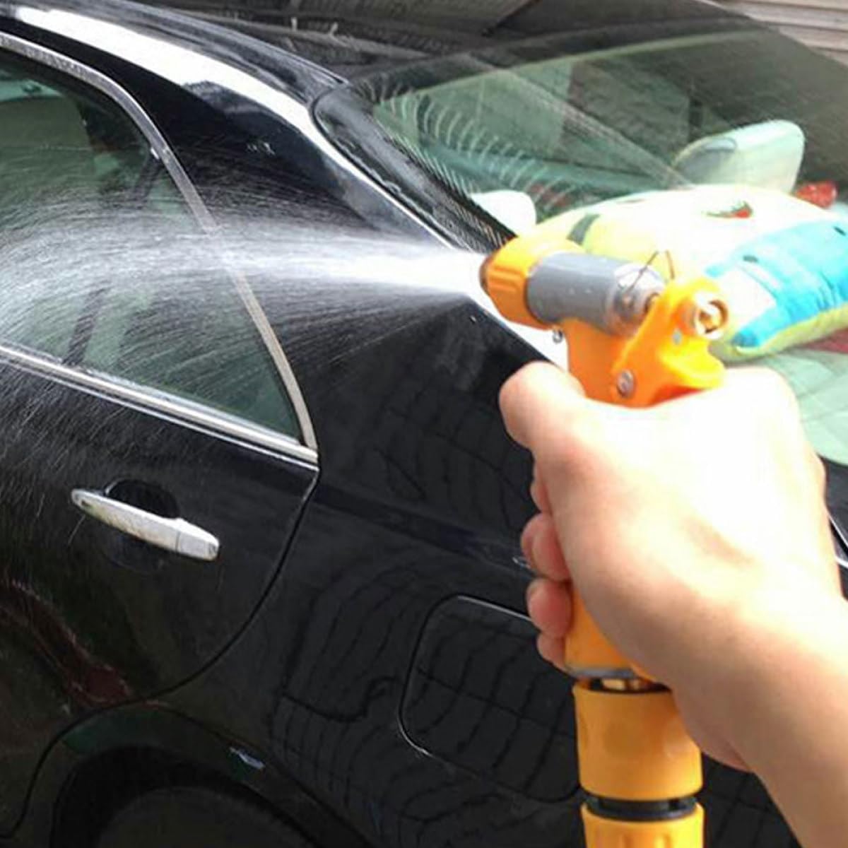 High Pressure Copper Car Washer Nozzle Handheld Watering Hose Sprayer for Garden Lawn Cleaning and Home Use