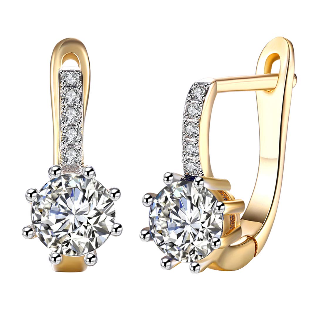 See full amazon price history chart for Peora 18K Gold Plated Crystal Solitaire Clutch Back Hoop Earrings for Women Girls Peora 18K Gold Plated Crystal Solitaire Clutch Back Hoop Earrings for Women Girls (B07PGQ69SK) Amazon Price History, Amazon Price Tracker