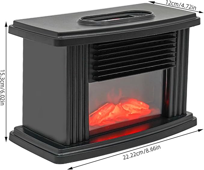 Calefactor Chimenea 3D 1000W Ajustable 15-32°C Temporizador 8h miniatura 9