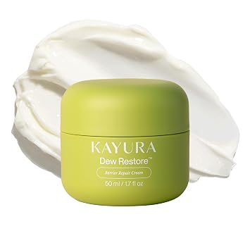 Kayura Dew Restore Barrier Repair Cream, Ceramide Moisturizer for Dry & Sensitive Skin, Peptide, NEA Accepted, Fragrance Free, 24Hr Hydration, 1.7 fl oz