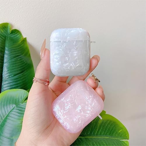 Miniatura 2 de Olytop Funda para Airpods 21 Gen con purpurina linda con bolígrafo limpiador, patrón de carcasa para Airpods de 21 generación, funda protectora para